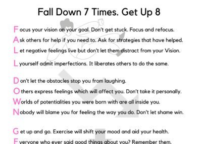 Fall Down 7 Times. Get Up 8